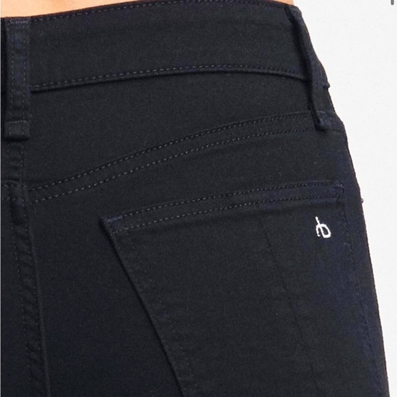 rag & bone Nina High-Rise Ankle Skinny - No Fade Black *NWT* - Picture 6 of 9